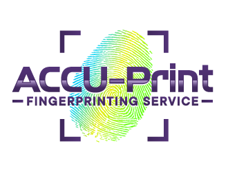 ACCU-Print Fingerprinting Service logo design by ORPiXELSTUDIOS