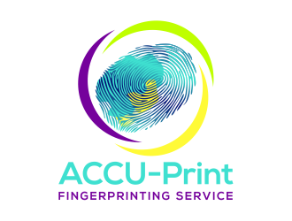 ACCU-Print Fingerprinting Service logo design by cintoko