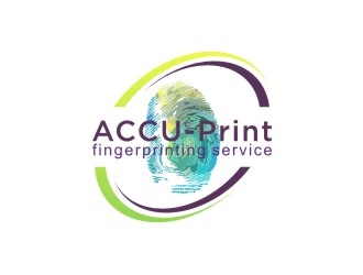 ACCU-Print Fingerprinting Service logo design by sabyan