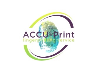 ACCU-Print Fingerprinting Service logo design by sabyan