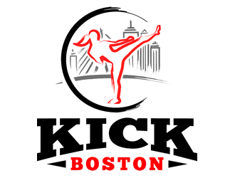 Kick-Boston logo design by Coolwanz