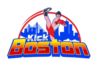 Kick-Boston logo design by DreamLogoDesign