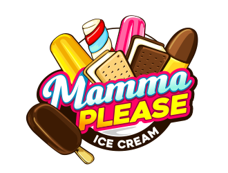 Mamma Please Ice Cream  logo design by veron