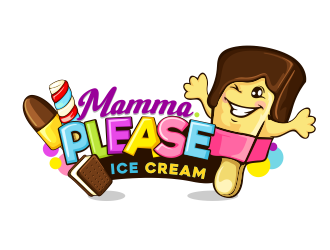 Mamma Please Ice Cream  logo design by veron