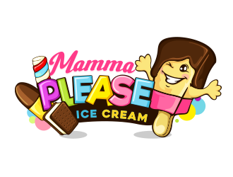 Mamma Please Ice Cream  logo design by veron