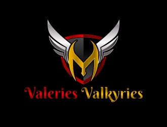 Valeries Valkyries logo design by pencilhand