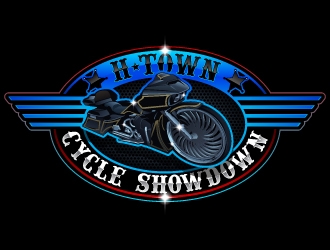 H-Town Cycle Showdown logo design by Aelius