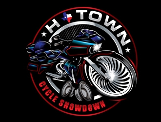 H-Town Cycle Showdown logo design by gogo