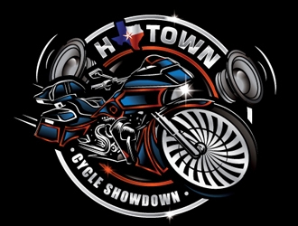 H-Town Cycle Showdown logo design by gogo