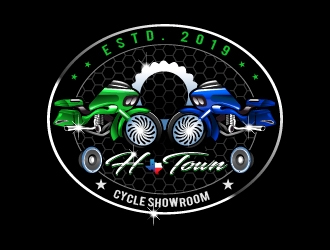 H-Town Cycle Showdown logo design by Suvendu