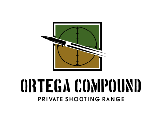 ORTEGA COMPOUND       PRIVATE SHOOTING RANGE logo design by JessicaLopes
