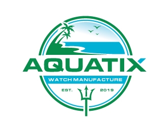 Aquatix  logo design by REDCROW