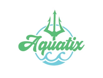 Aquatix  logo design by sanworks
