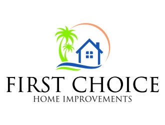 First Choice Home Improvements logo design by jetzu