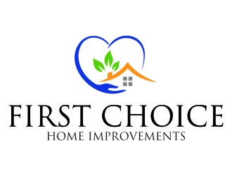 First Choice Home Improvements logo design by jetzu