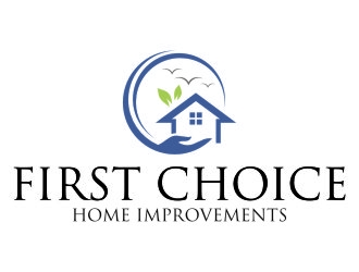 First Choice Home Improvements logo design by jetzu