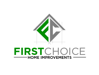 First Choice Home Improvements logo design by THOR_