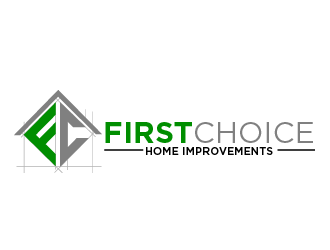First Choice Home Improvements logo design by THOR_