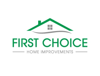 First Choice Home Improvements logo design by labo
