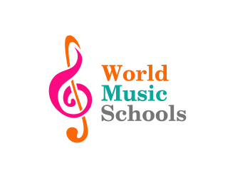 World Music Schools logo design by imagine