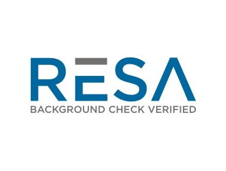 RESA Background Check Verified  logo design by rief
