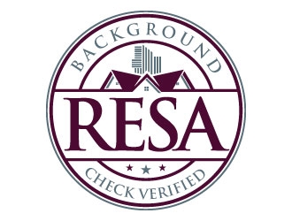 RESA Background Check Verified  logo design by Suvendu