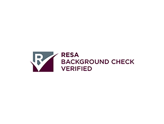 RESA Background Check Verified  logo design by blackcane