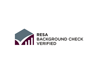 RESA Background Check Verified  logo design by blackcane