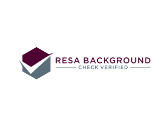 RESA Background Check Verified  logo design by bomie