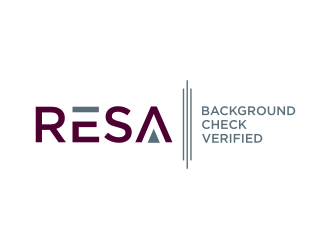RESA Background Check Verified  logo design by nurul_rizkon