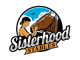 Sisterhood Stables logo design by DreamLogoDesign