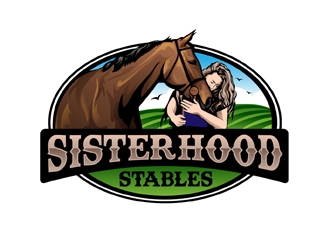 Sisterhood Stables logo design by DreamLogoDesign