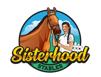 Sisterhood Stables logo design by DreamLogoDesign