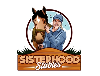 Sisterhood Stables logo design by DreamLogoDesign