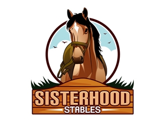 Sisterhood Stables logo design by DreamLogoDesign
