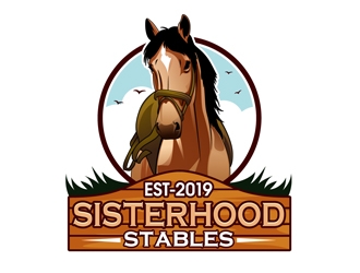 Sisterhood Stables logo design by DreamLogoDesign