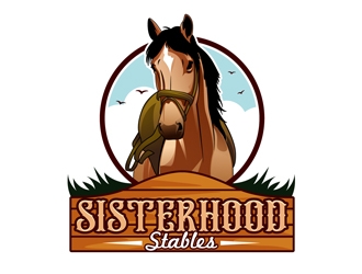 Sisterhood Stables logo design by DreamLogoDesign