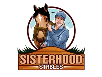 Sisterhood Stables logo design by DreamLogoDesign