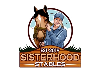 Sisterhood Stables logo design by DreamLogoDesign