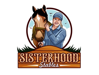 Sisterhood Stables logo design by DreamLogoDesign