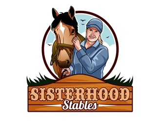 Sisterhood Stables logo design by DreamLogoDesign