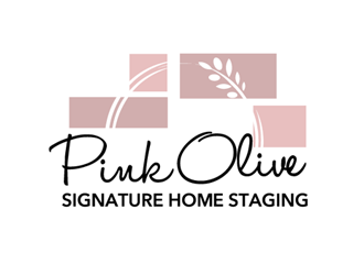 Pink Olive Signature Home Staging logo design by megalogos