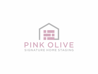 Pink Olive Signature Home Staging logo design by checx