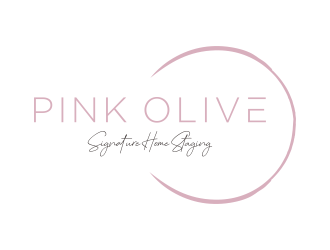 Pink Olive Signature Home Staging logo design by cimot