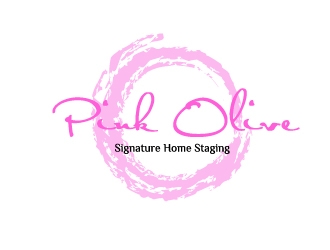 Pink Olive Signature Home Staging logo design by Marianne