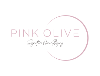 Pink Olive Signature Home Staging logo design by cimot