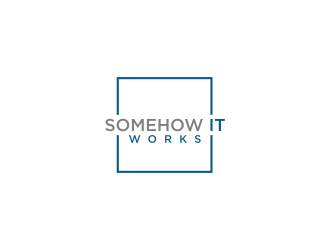 Somehow It Works logo design by ammad