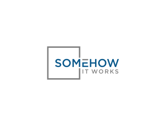 Somehow It Works logo design by ammad