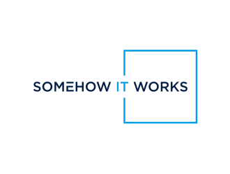 Somehow It Works logo design by protein