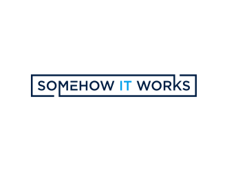 Somehow It Works logo design by protein